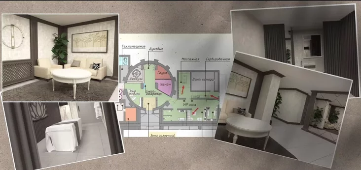 План СПА-зоны новой резиденции Лукашенко The plan of the SPA Lukashenka's new residence План СПА-зоны новай рэзідэнцыі Лукашэнкі