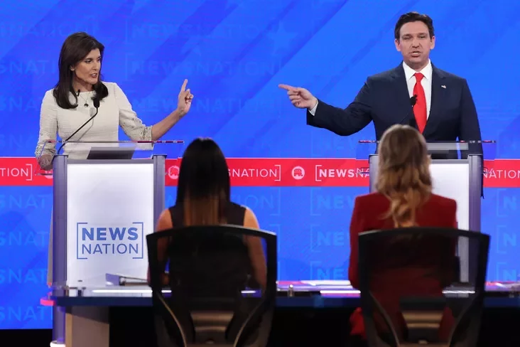 Nikki Haley and Ron DeSantis