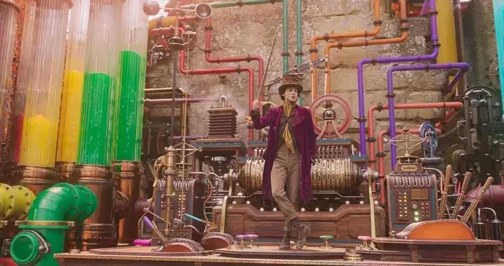 Timothée Chalamet in Wonka 