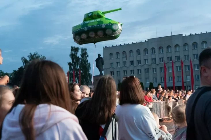 Dzień Niezaležnaści ŭ Hrodnie ŭ 2021 hodzie. Fota: Hrodna.life