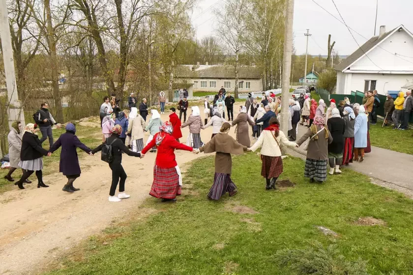 Padčas praviadzieńnia abrada "Łuka"