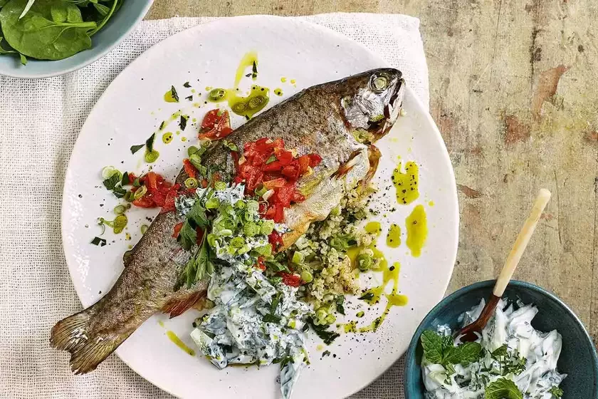 Stuffed trout farširovannaja foriel