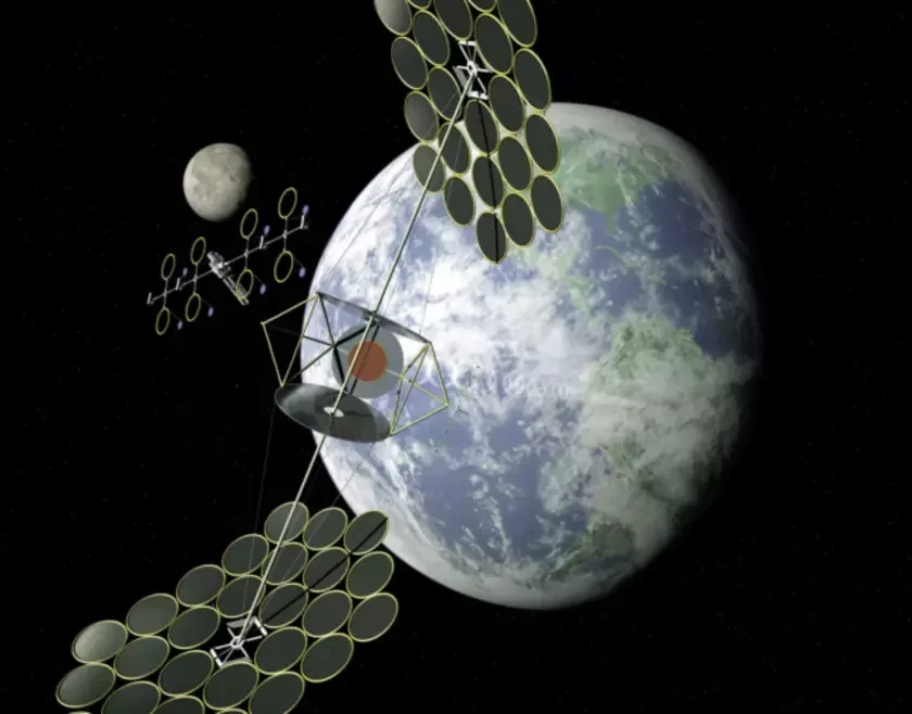 Space-based solar array