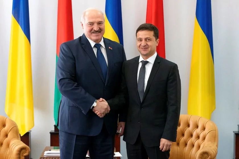 Lukashenko and Zelenskiy Лукашэнка і Зяленскі Лукашенко и Зеленский