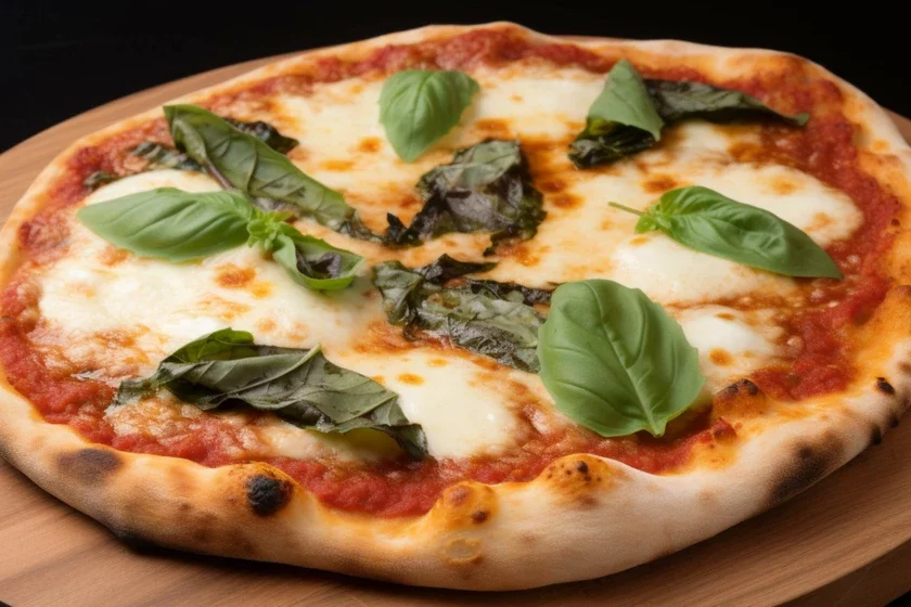 Spinach pizza